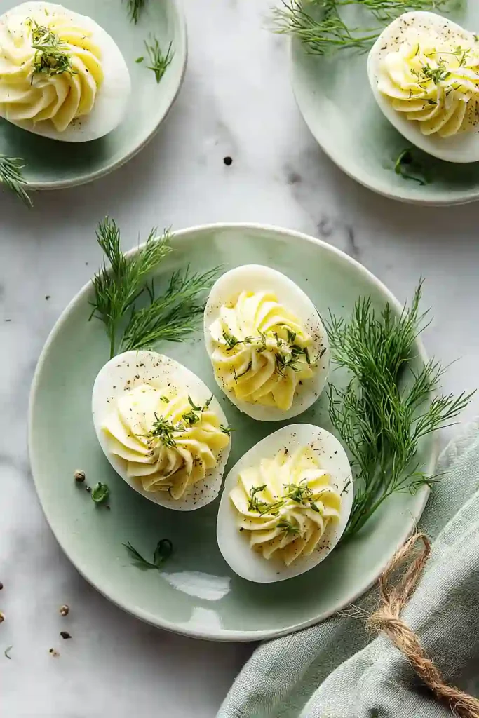 deviled eggs with dill