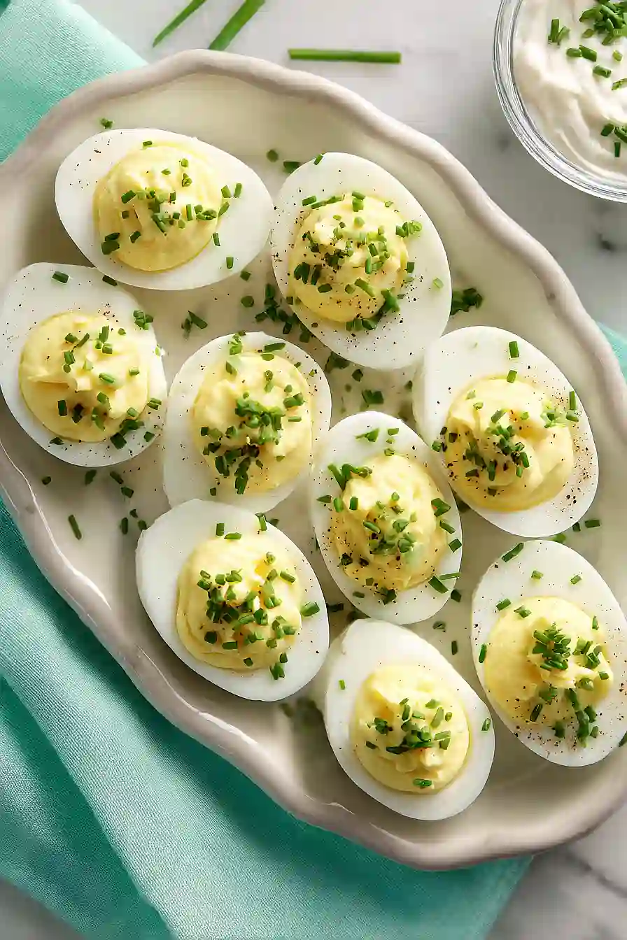 deviled eggs with sour cream