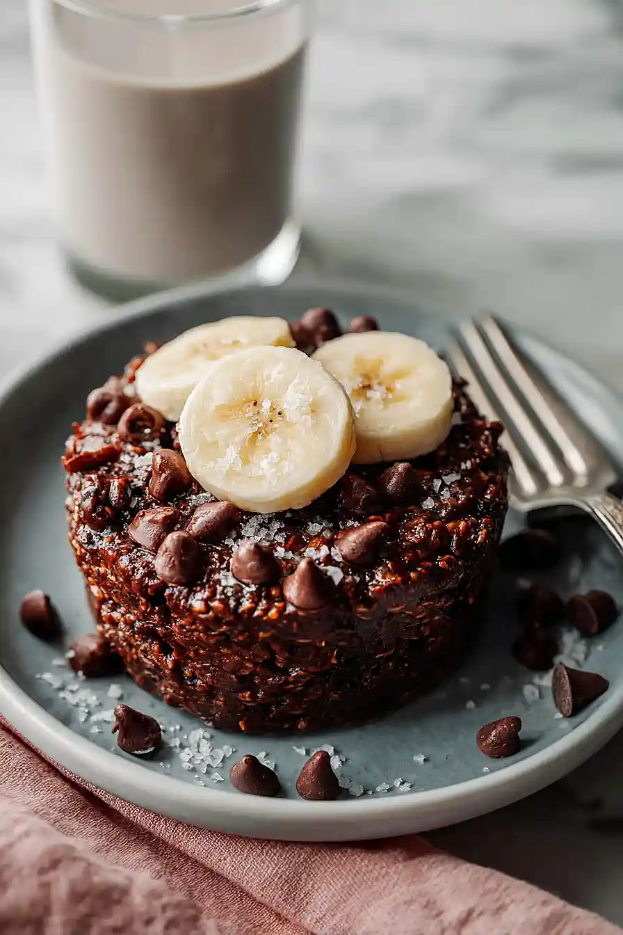 high protein brownie baked oatmeal