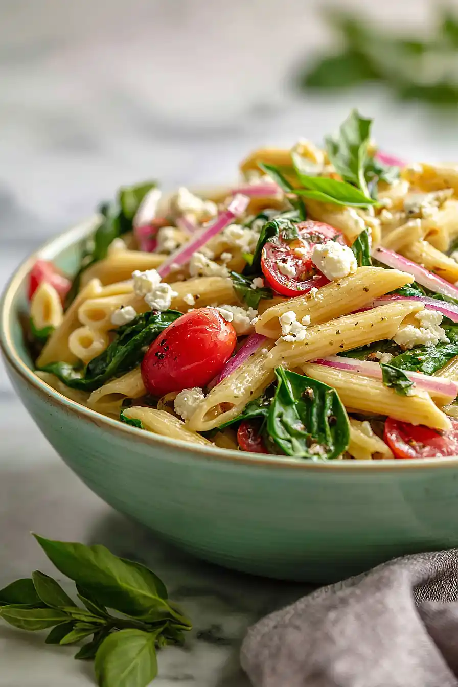 spinach pasta salad