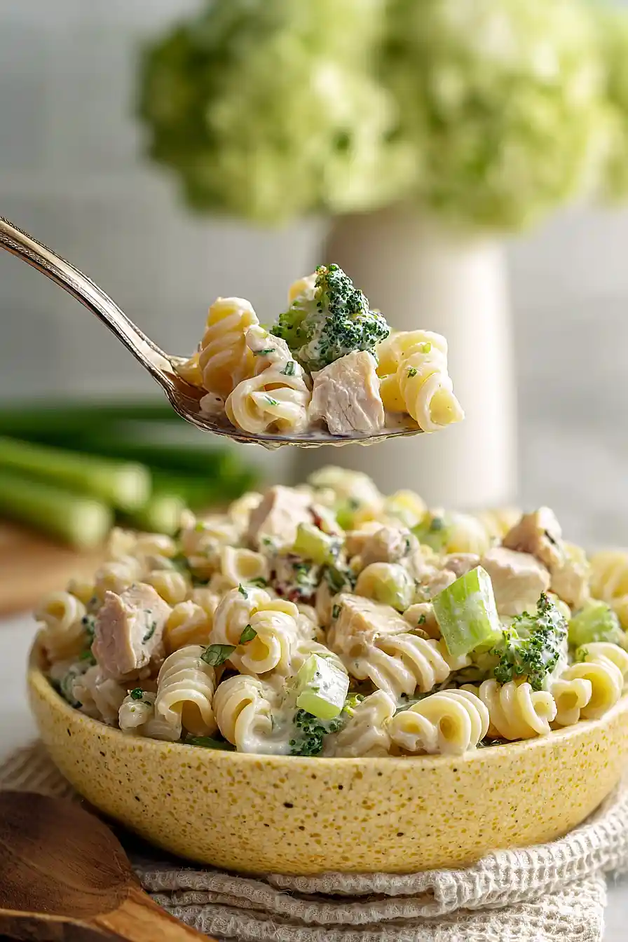 chicken broccoli pasta salad