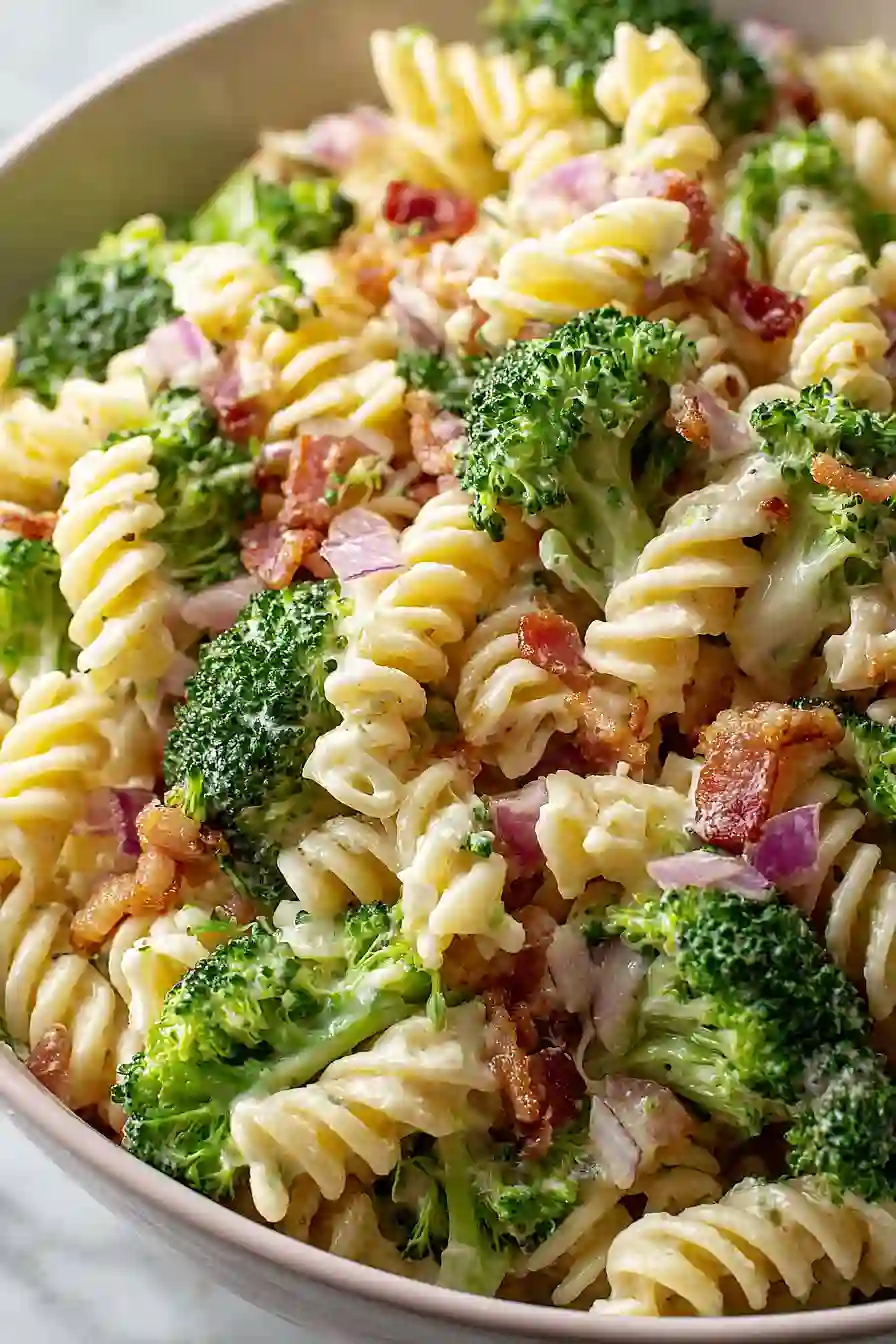 bacon broccoli pasta salad