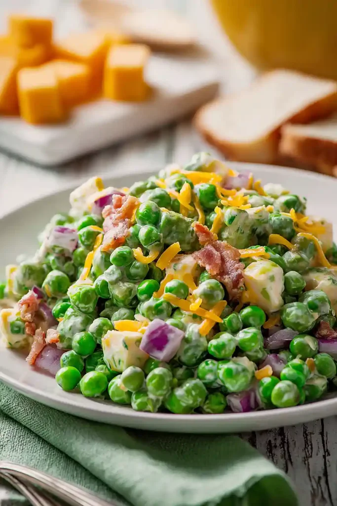 old fashioned pea salad