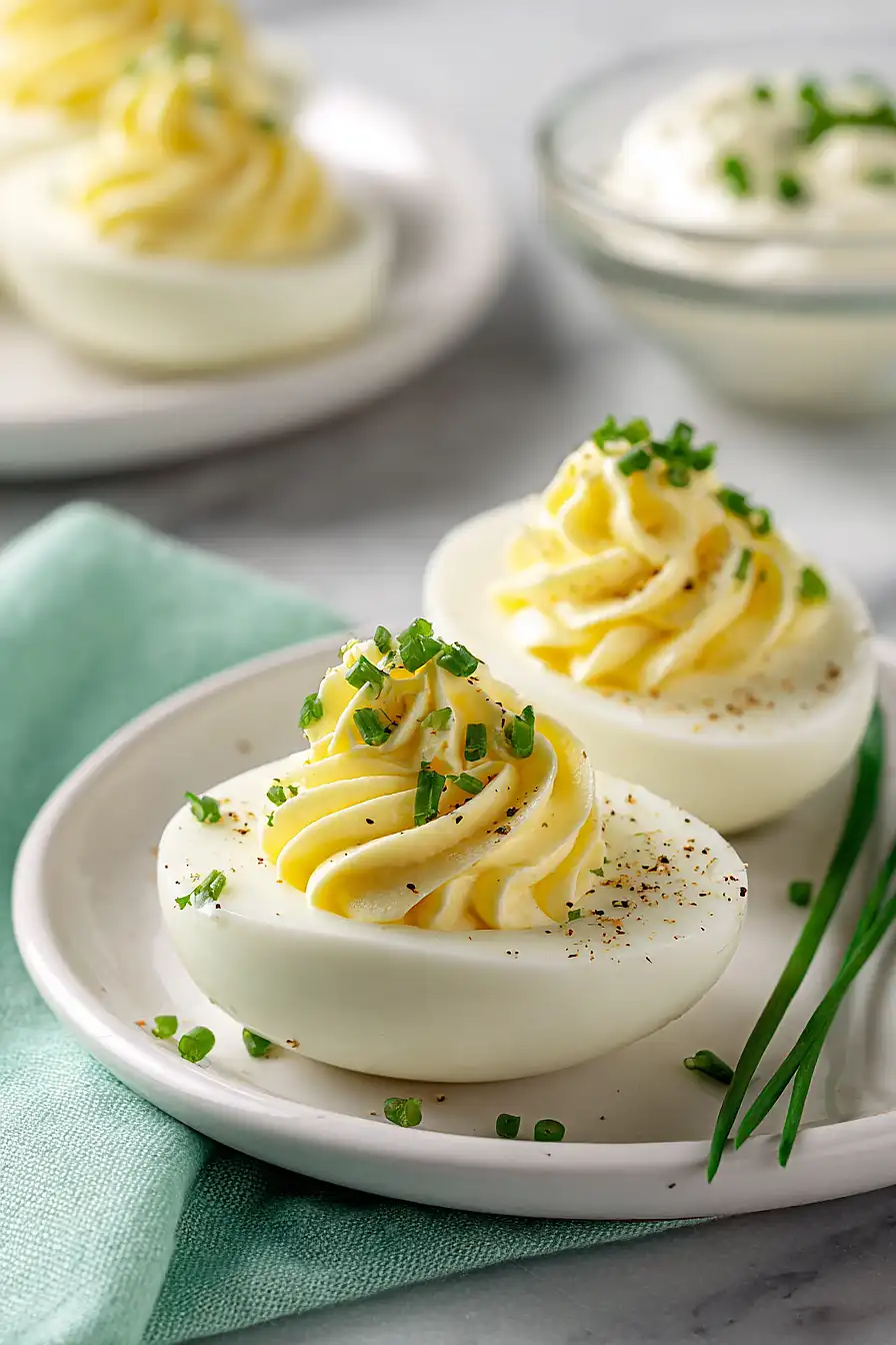 deviled eggs with sour cream