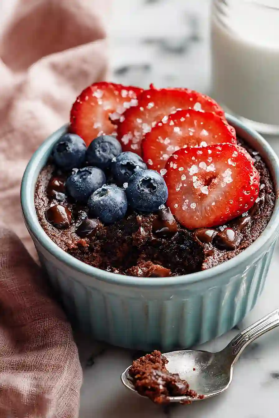 high protein brownie baked oatmeal