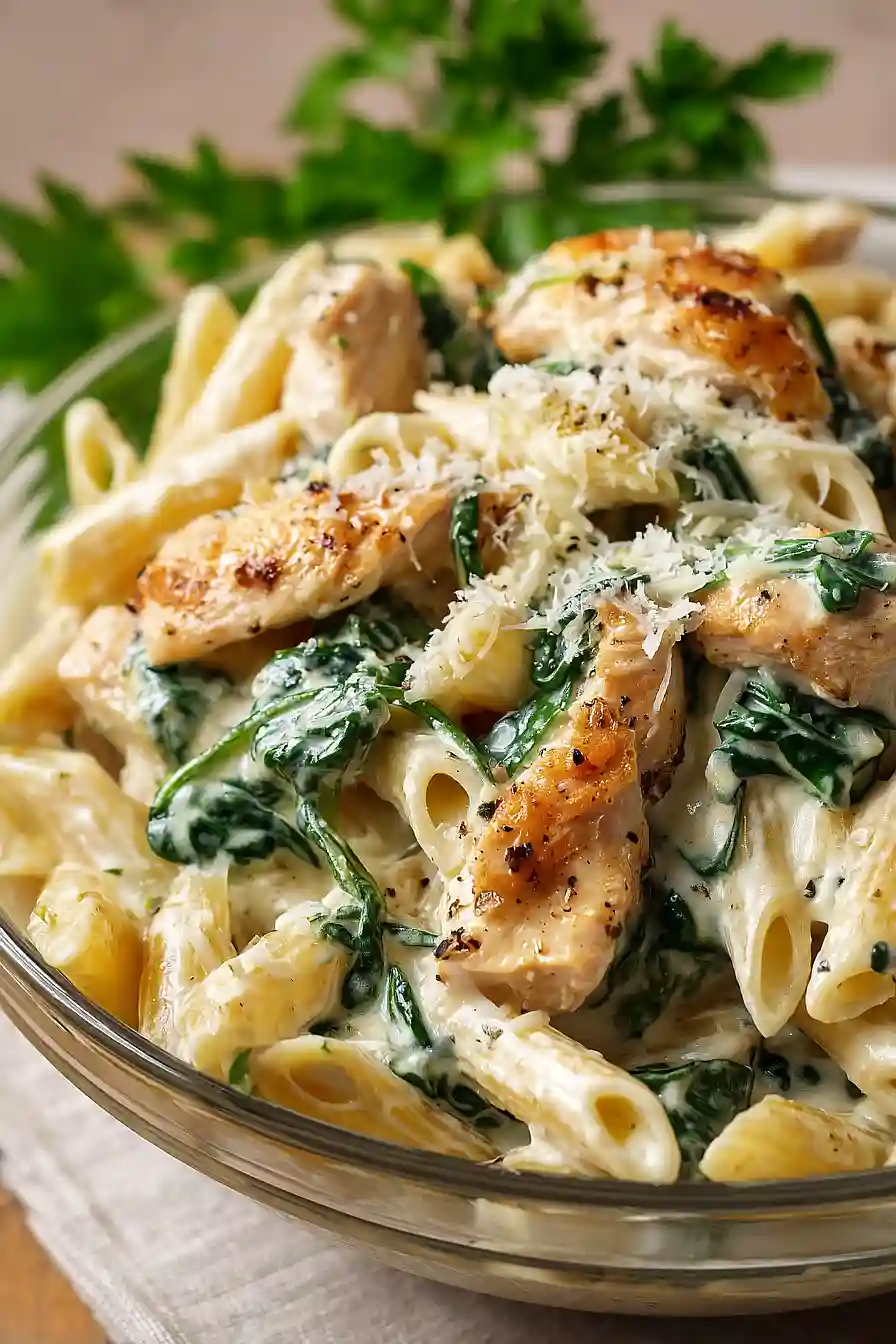 chicken spinach pasta