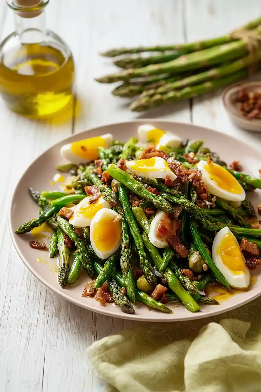 roasted asparagus and green beans