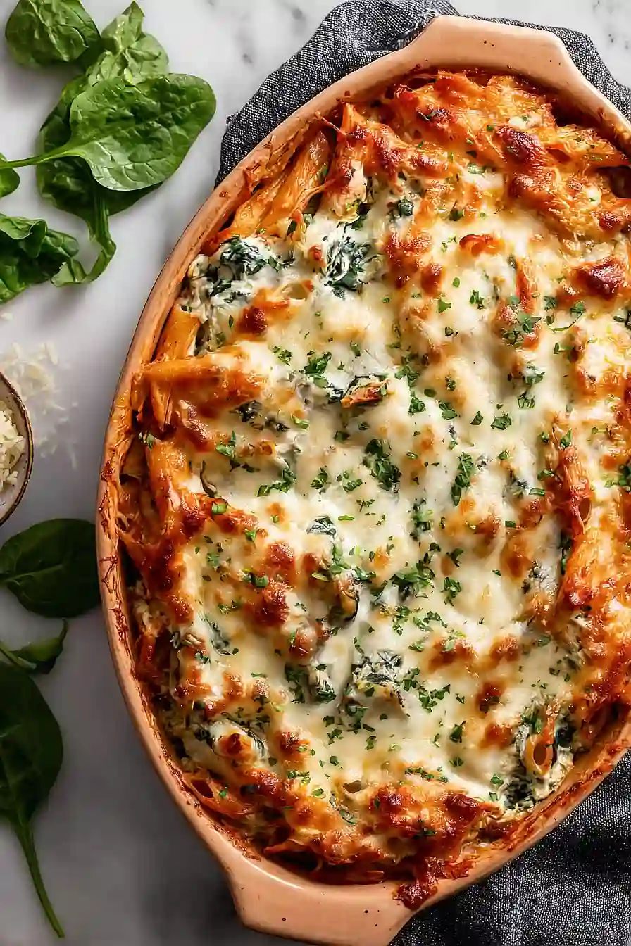 spinach pasta bake
