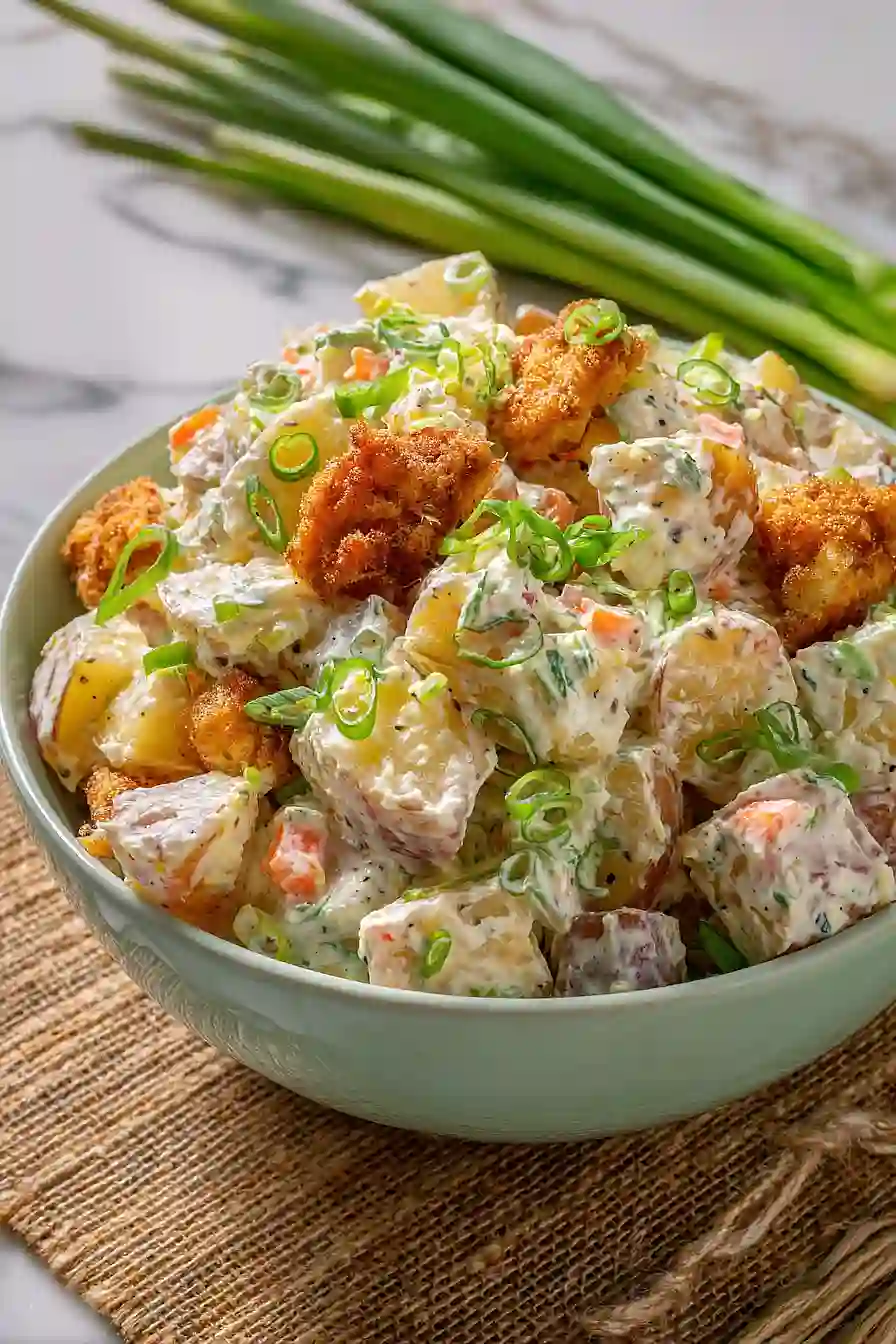 fried chicken potato salad