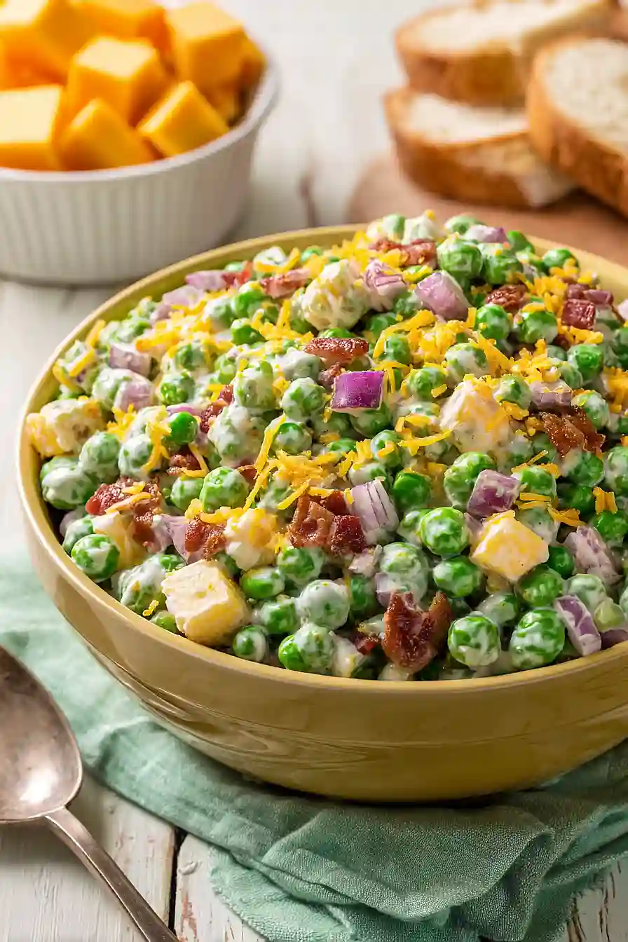 old fashioned pea salad