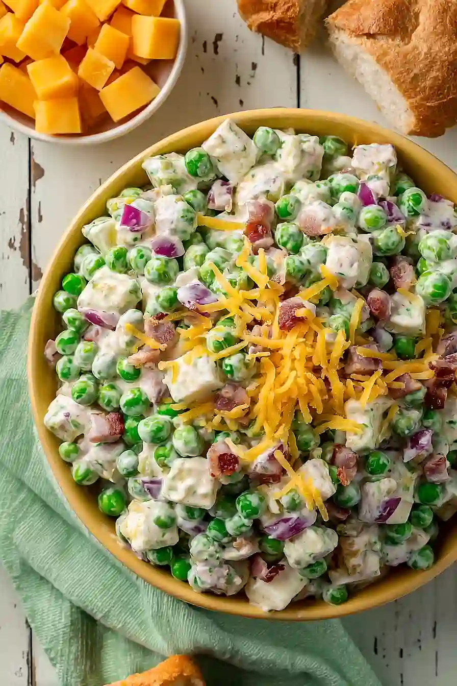 old fashioned pea salad