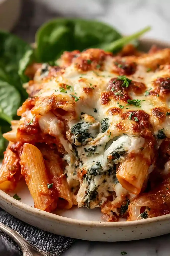 spinach pasta bake