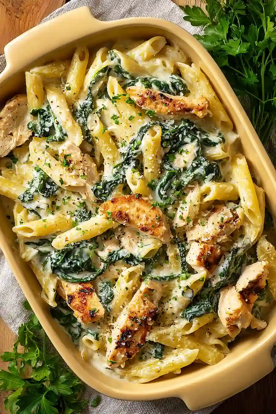 chicken spinach pasta