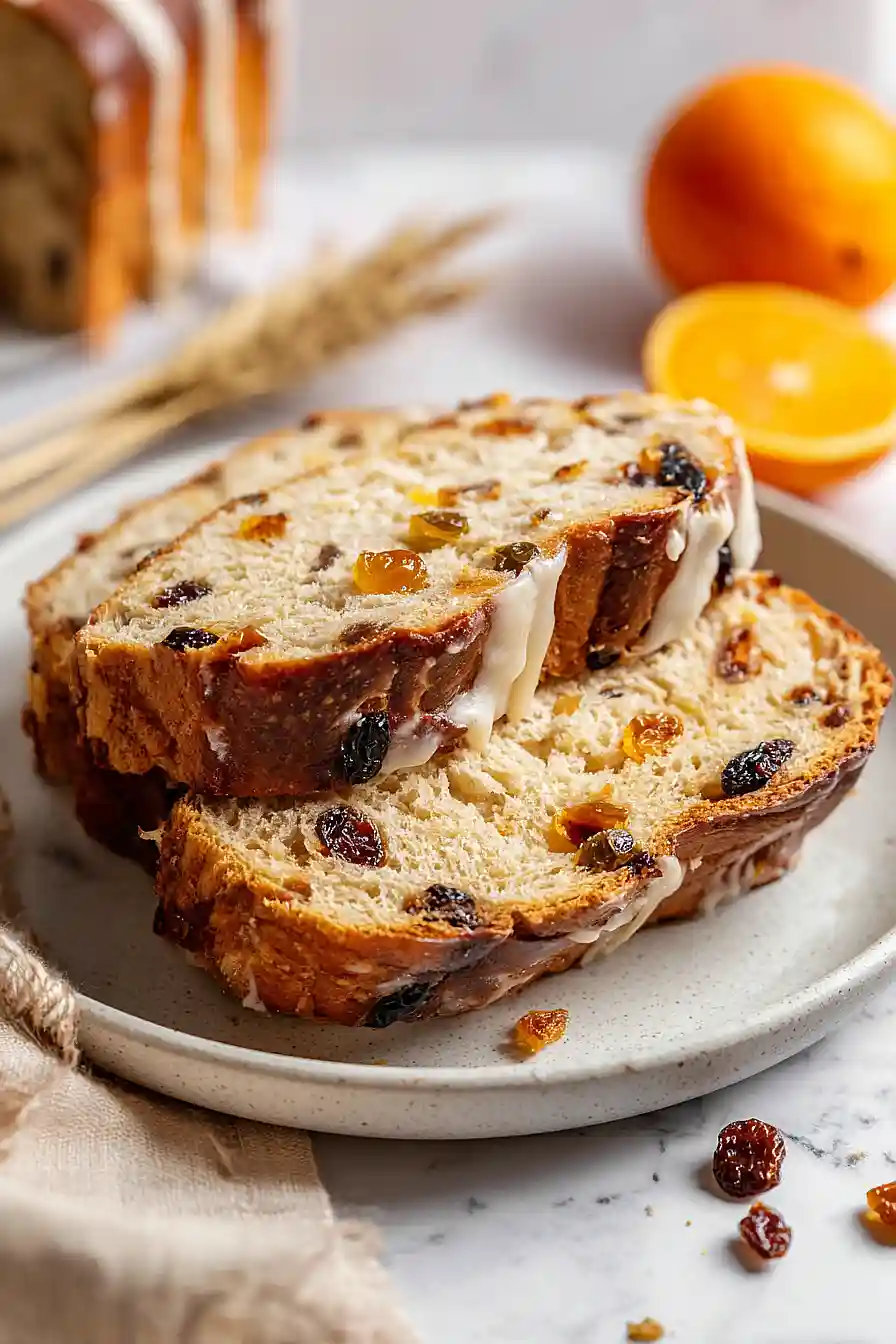 hot cross bun loaf