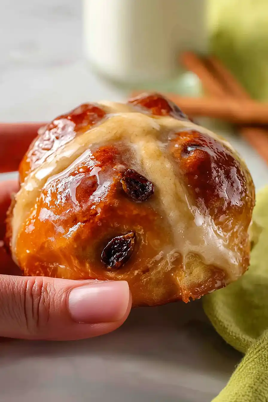 no yeast hot cross buns