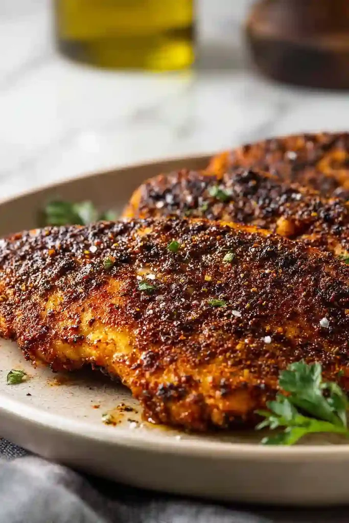 blackened chicken cutlets