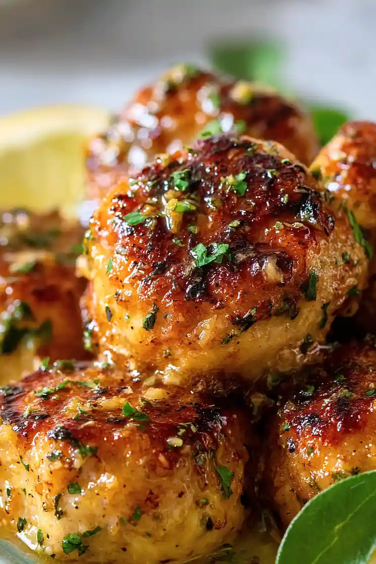 shrimp scampi meatballs