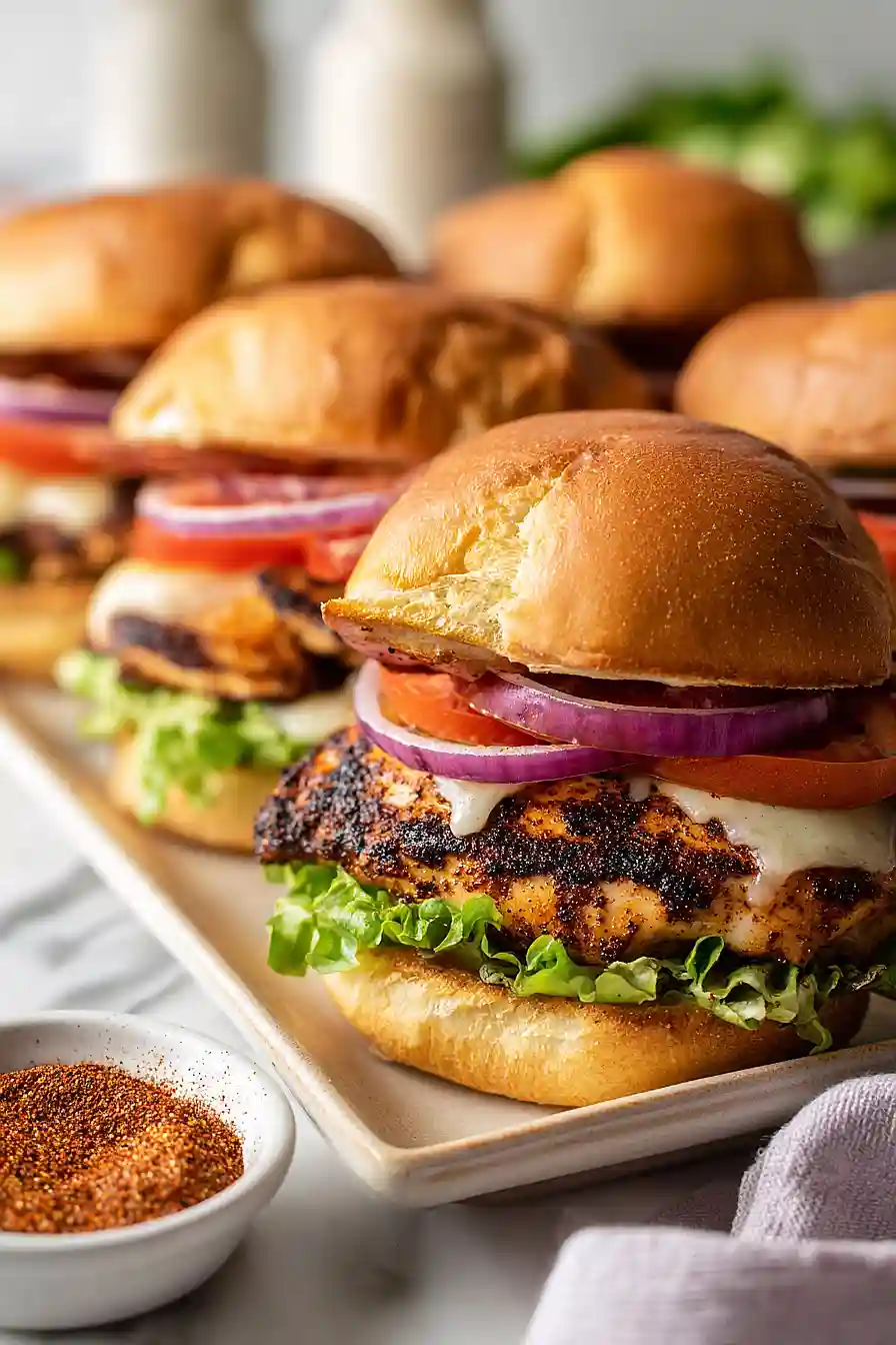 cajun blackened chicken sandwich